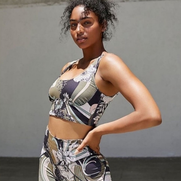 Free People Other - Final Sale! Free People Wave Crush Sports Bra Black Combo S